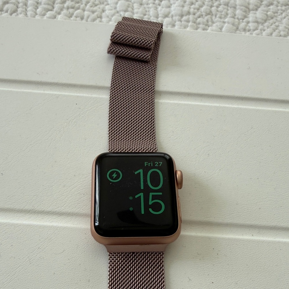 Smartwatch with Brown Band